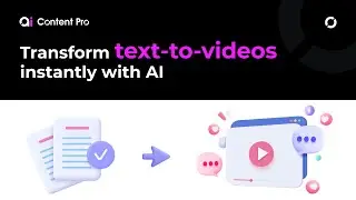 Create Professional Videos from Text in Minutes with AI Technology | AI Content Pro