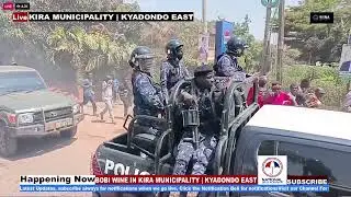 BEST SCENES AS POLICE LOADS AND FIRES TEARGAS AT CROWDS IN KIRA