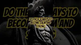 Do these 6 ways to become calm and strong #stoicism