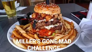 Big 16 Burger Challenge | Miller's Gone Mad Challenge | Miller's Ale House