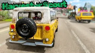 Epic Harvester Scout Ride in Forza Horizon 4 | Pxn V10 Steering, Xbox Series S