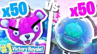 INSANE FORTNITE BATTLE ROYALE 50 vs 50!!!