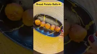 Bread Potato balls🧆😋#recipe #bread #youtubeshorts #fxyoeditz #food #tiktokeffects #tasty #yummy