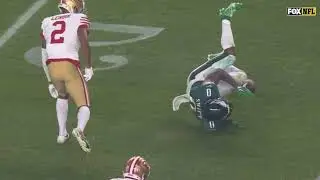 Deommodore Lenoir HUGE HIT on D'Andre Swift