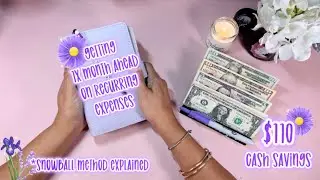 🌺 Getting A Month Ahead on Recurring Expenses🌺 BONUS: Snowball Method Explained #moneytips