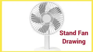 How to draw a stand fan drawing easy || Made by Monika ||