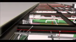 Fire Sprinkler 3D BIM NAVIS Fly Through - 2015 Video #3
