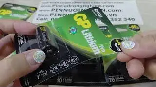 Pin GP CR123A CR17345, Pin 3v lithium GP CR123AP-2GSBC1 d&ograve;ng PRO ch&iacute;nh h&atilde;ng (Pin1165tranhungdao.com)
