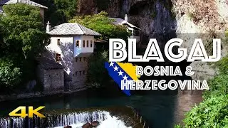 🇧🇦 BLAGAJ Dervish Monastery Walking Tour - Bosnia & Herzegovina 🇧🇦 [4k 60fps]