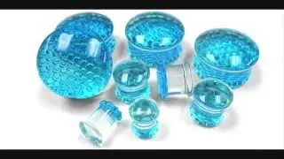 Blue Honeycomb Glass Plugs! (0G - 1 Inch)