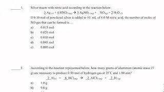 AP Chem Unit 1 Quiz Debrief
