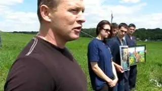 Хортинг   Нач  штаба Житомирской бригады ВДВ в отставке Косинский И И  Horting festival of the ukrainian national museum Pirogovo 22may2010