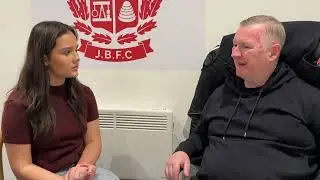Murdo & Catherine chat after today’s 4-1 league win v Rutherglen Glencairn FC