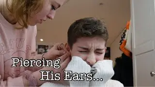 I Pierced My 15 Year Old Brothers Ears (again)!