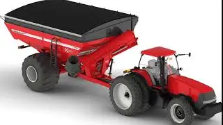 Unverferth XTREME 19-Series Grain Cart Auger Fold Animation