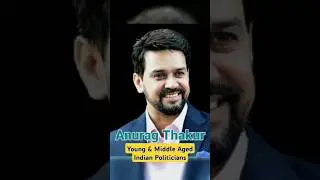 Young & Middle Aged Indian Politicians (Youngest to the oldest)