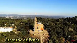 Santu&aacute;rio  da Penha- Guimar&atilde;es- Portugal. Cinematic  drone parrot anafi