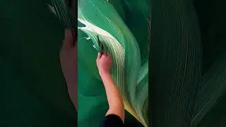 Modern Emerald Green Abstract Wall Art | Minimalist Large Canvas for Contemporary Decor