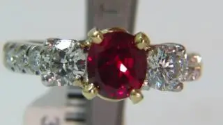 AvisDiamond: Burma / No heat Pigeon Blood Ruby Ring