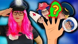 Mr. Firefighter Finger Family 🚨👨&zwj;🚒 Community Helpers & Safety Song | KidsTunesFun Jobs for Kids