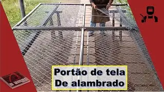 Portão de tela de alambrado - Fabricação - Vídeo acelerado