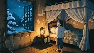 A Cozy Winter Night at Home 🌨️ Everyone Working Together with Quiet Smiles | Calm Ghibli Therapy 