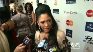Celebs mourn Whitney Houston at Clive Davis event