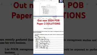 2024 POB Paper 2 Solutions