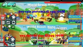mantap dapet epic dari egg 100M clicker simulator