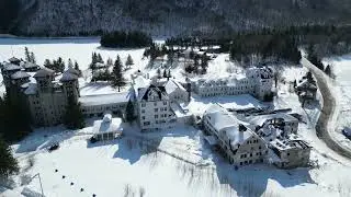 Dixville Notch NH flyover (The Balsams Hotel)
