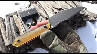 Kizer Harpoon Mini With The Steel Upgrade! CPM-3V, Ultem Scales ($60), Fixed Blade Neck Knife Review