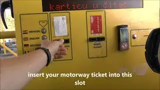 Zagreb Lucko - How to avoid traffic jam at toll booths. Self service, card only, Mastercard only!