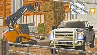 PREPARING FOR A RAINSTORM! (CATTLE FARM CHORES) | FS19
