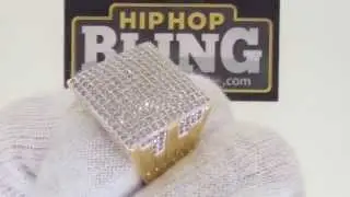 Gold Bling Bling Ring | Hip Hop Jewelry SALE
