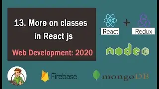 More on classes in React js