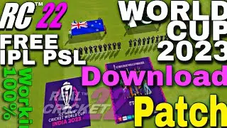 Real Cricket 22 Patch DOWNLOAD Game Changer 5 IPL PSL Free and World Cup 2023