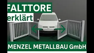 Innovatives Faltor mit Schlupft&uuml;r von Menzel Metallbau
