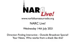 NARC Live! 14th July 2021 - Amateur Radio Direction Finding Special Outside Broadcast