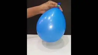 Popping Balloon with orange peel | Funny experiments for kids #shorts #experiment