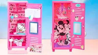 ASMR Organizing Mini Lockers ✨ Minnie Mouse & Hello Kitty  No Talking