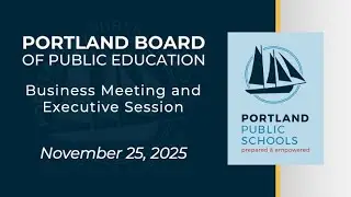 November 25 Business Meeting & Executive Session