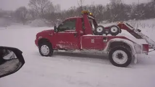 Tow Trucks Were Busy Saturday Amid Snow