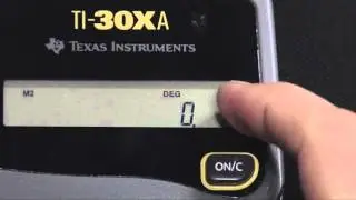 TI-30XA Binomial Probability