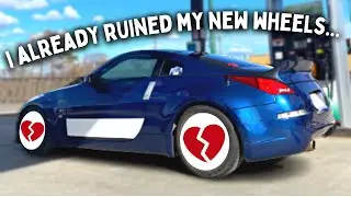 MY JDM 350Z GETS NEW WHEELS !! [but i broke them...]