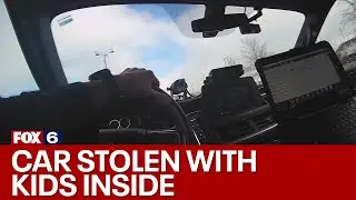 Car stolen with kids inside bodycam video | FOX6 News Milwaukee