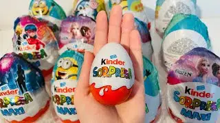 ASMR Unboxing X2 Disney Kinder Surprise