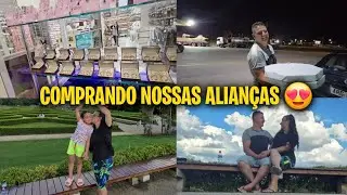 VIAGEM RÁPIDA||COMPRANDO NOSSAS ALIANÇAS 😍