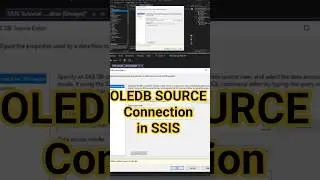 Configure OLE DB Source in SSIS | SSIS Tutorial