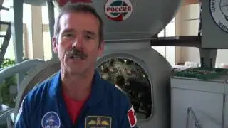 Astronaut Chris Hadfield trains in a Soyuz Simulator in Star City, Russia.