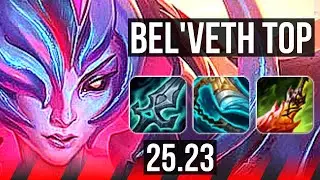 BEL'VETH vs ZAAHEN (TOP) | 10/1/6, Legendary | KR Master | 25.23